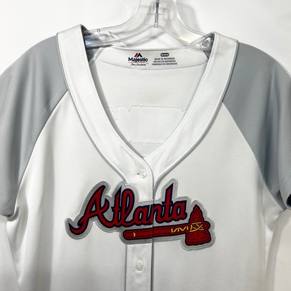 Majestic Atlanta Braves Freddie Freeman #5 Jersey Women Medium MLB Baseball 1194 - Picture 3 of 8